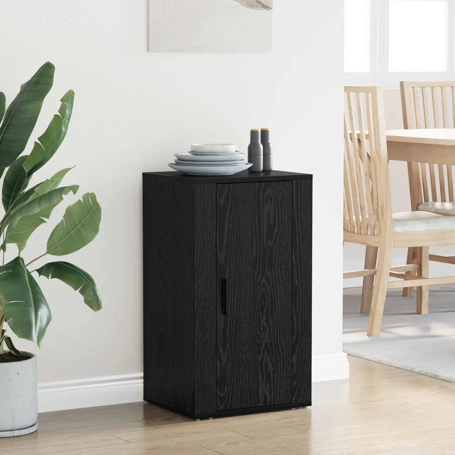 Buffet Chêne noir 40 x 33 x 70 cm Bois d'ingénierie - 4