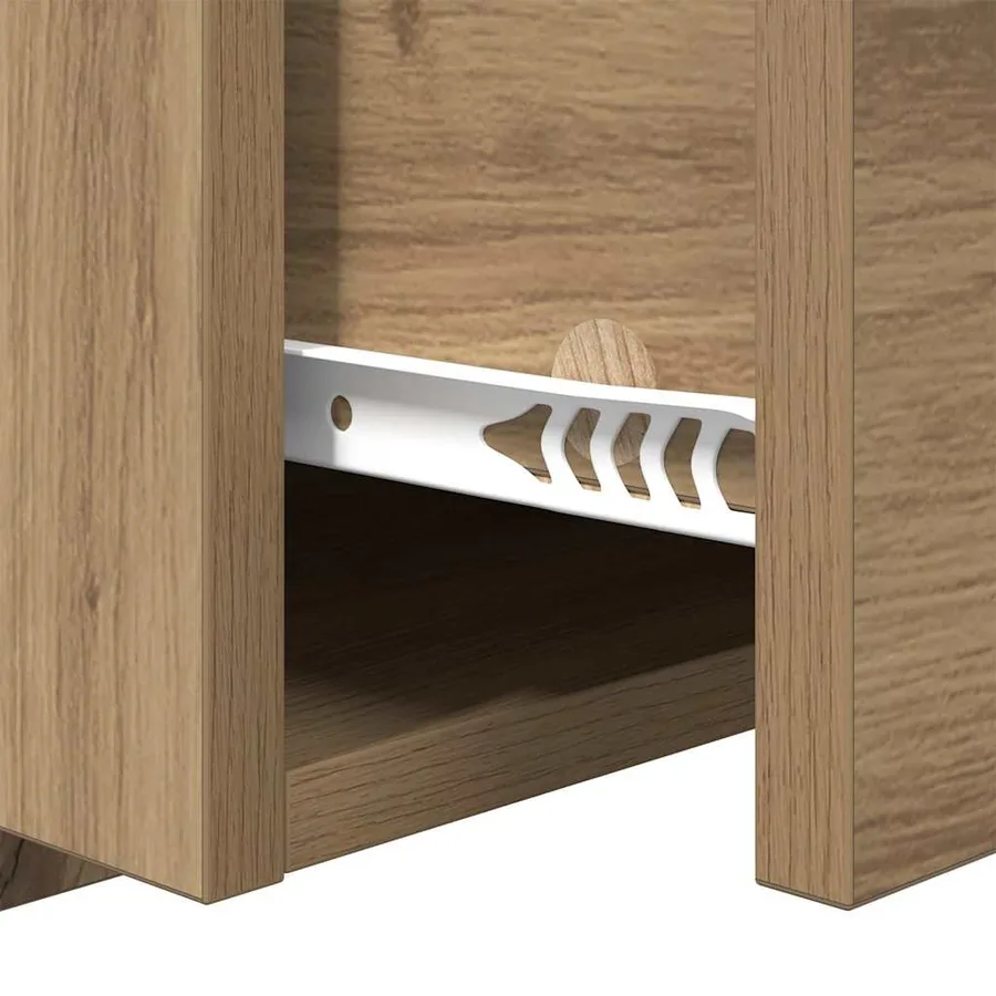 Cabinet de chevet 2 pc Chêne artisanal 50 x 32.5 x 80cm - 11