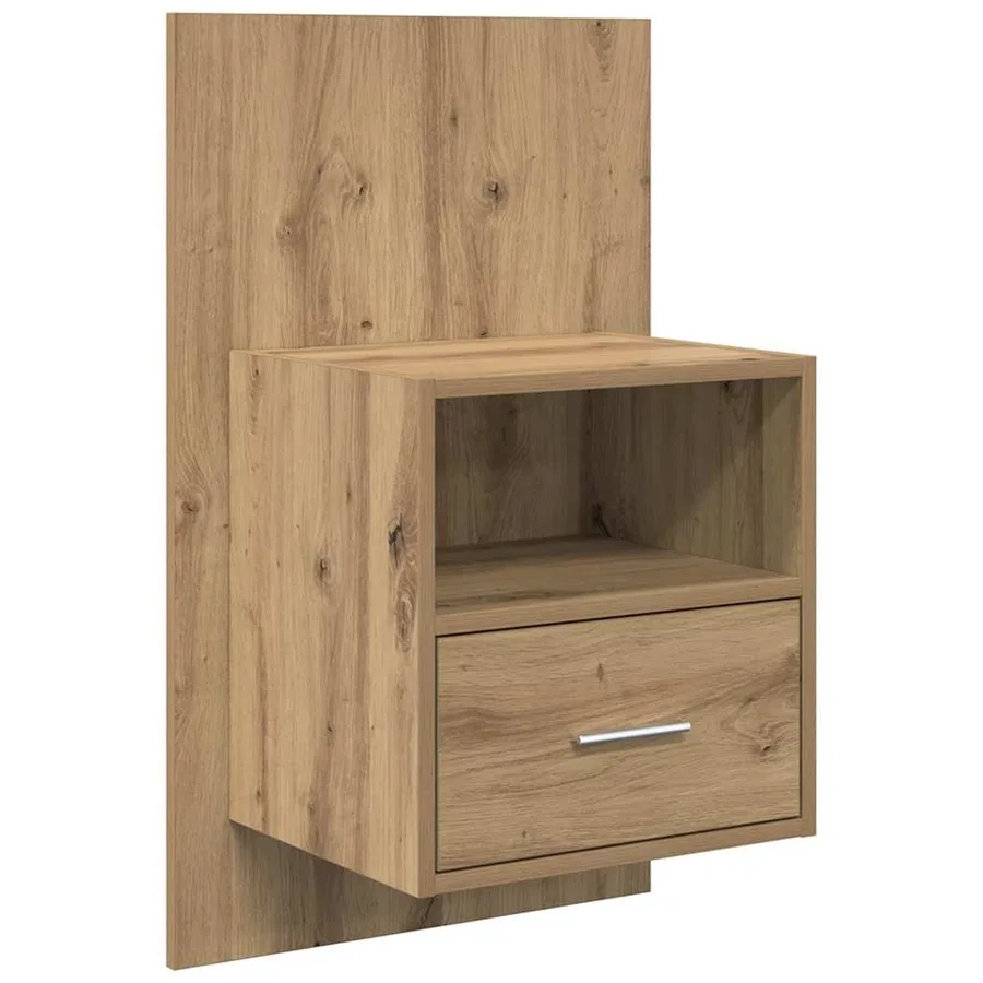 Cabinet de chevet 2 pc Chêne artisanal 50 x 32.5 x 80cm - 6