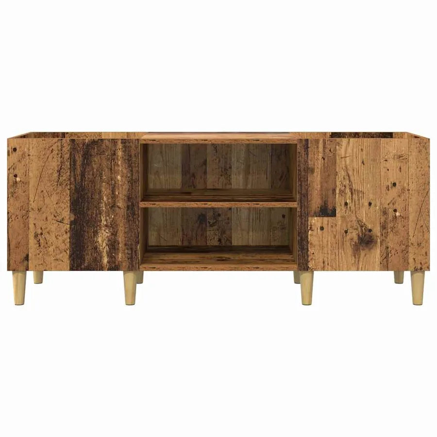Meuble à vinyles Bois Ancien 121 x 38 x 48 cm Bois d'ingénierie - 5