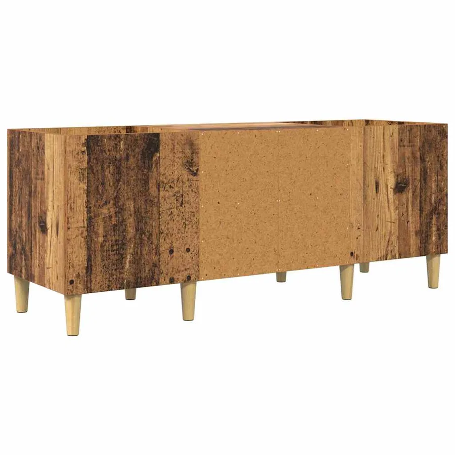Meuble à vinyles Bois Ancien 121 x 38 x 48 cm Bois d'ingénierie - 7