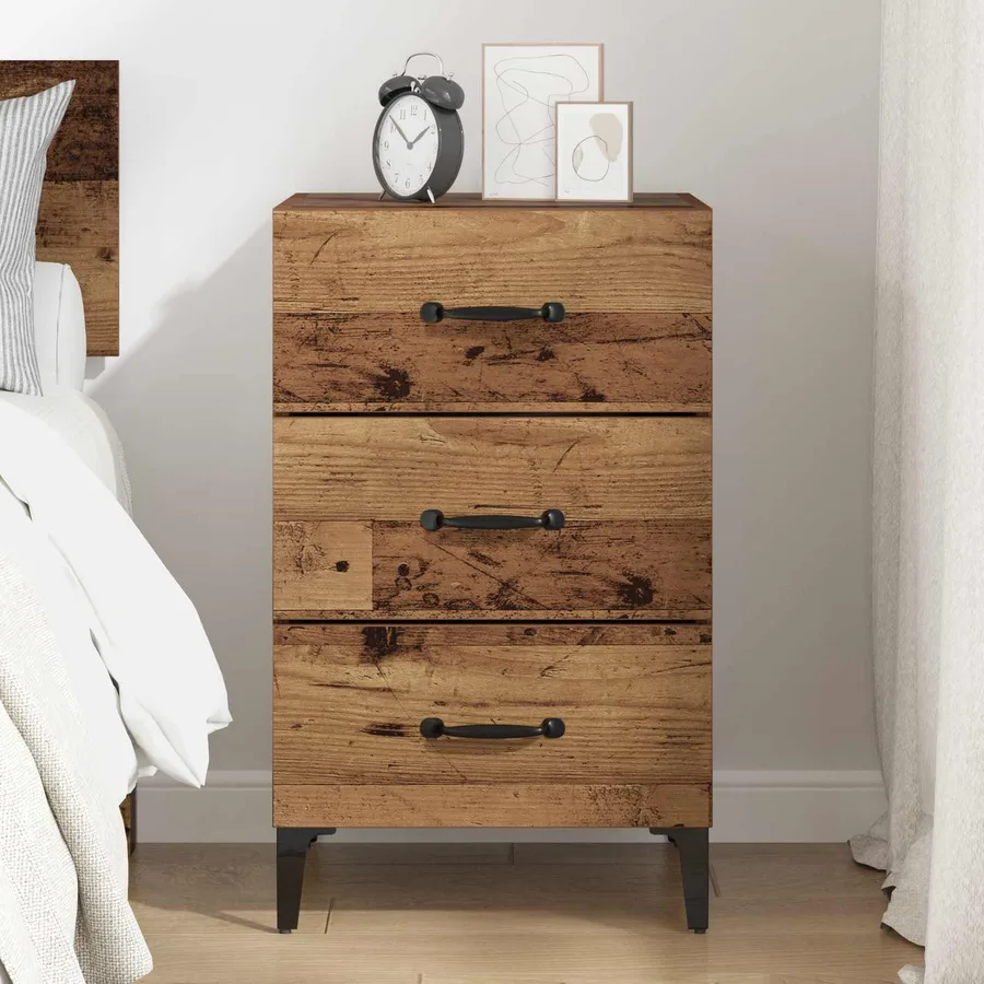 Cabinet de chevet Bois ancien 40 x 40,5 x 66 cm - 4