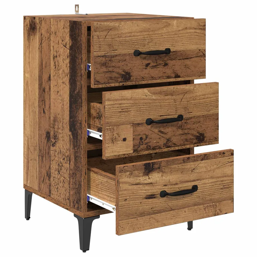 Cabinet de chevet Bois ancien 40 x 40,5 x 66 cm - 5