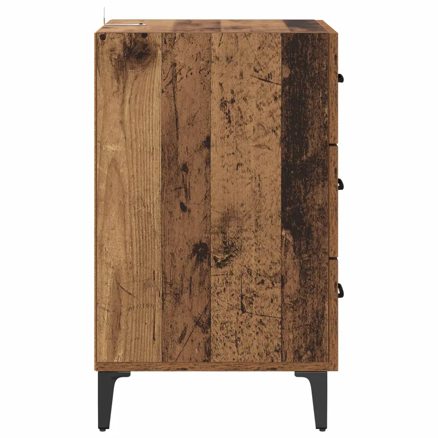 Cabinet de chevet Bois ancien 40 x 40,5 x 66 cm - 7