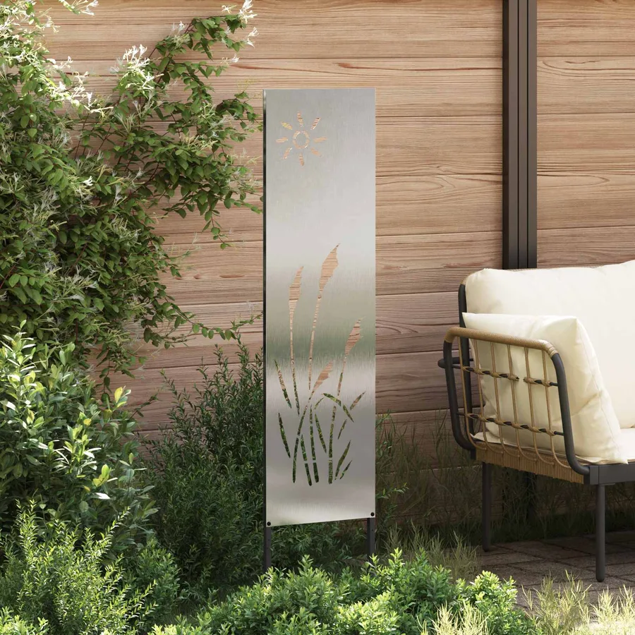 Écran de confidentialité de jardin Fretwork Argenté 32 x 140 cm - 3