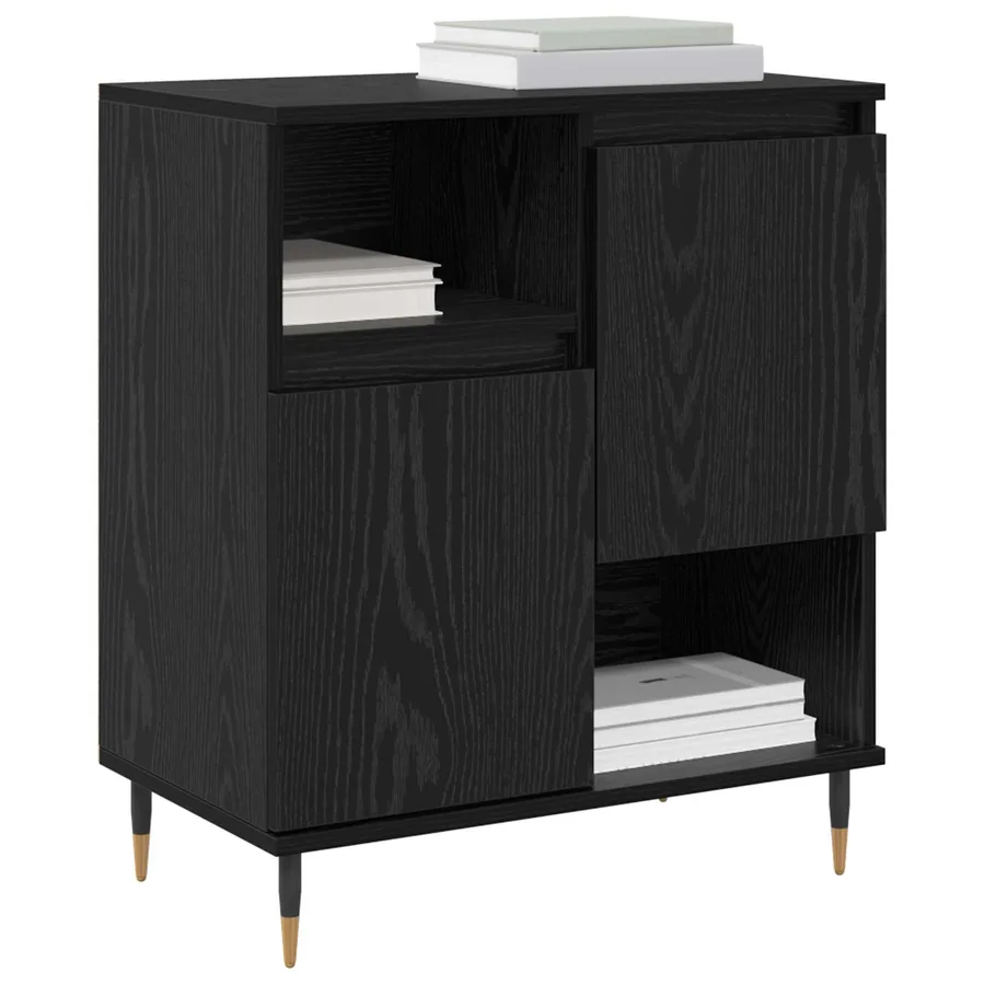 Buffets 2 pcs Chêne noir - 3