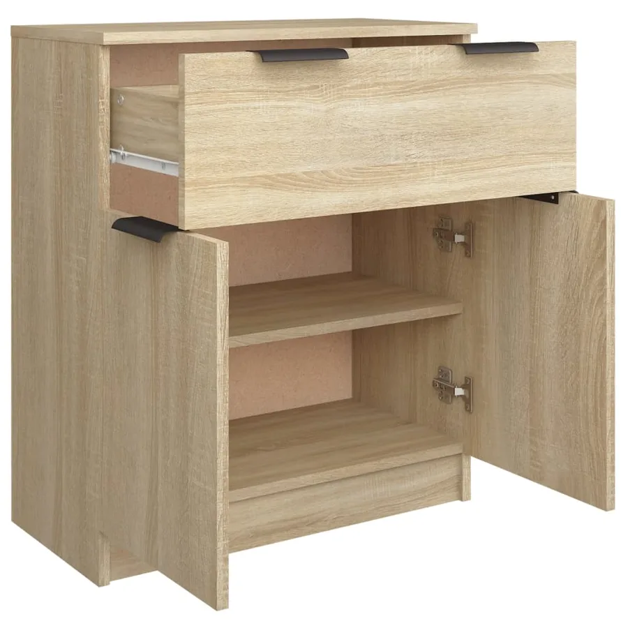 Buffet Chêne sonoma 60x30x70 cm Bois d'ingénierie - 7