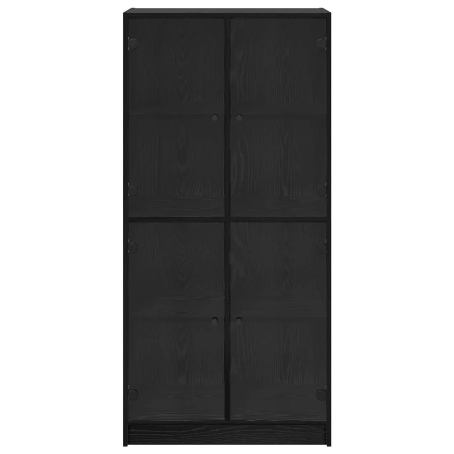 Haut Armoire Chêne noir 68 x 37 x 142 cm Bois d'ingénierie - 6