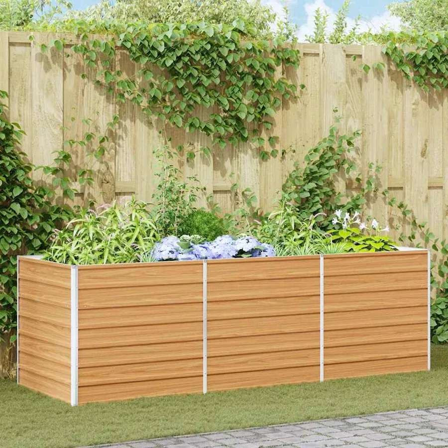 Jardinière surélevée Marron Clair 240 x 80 x 77 cm