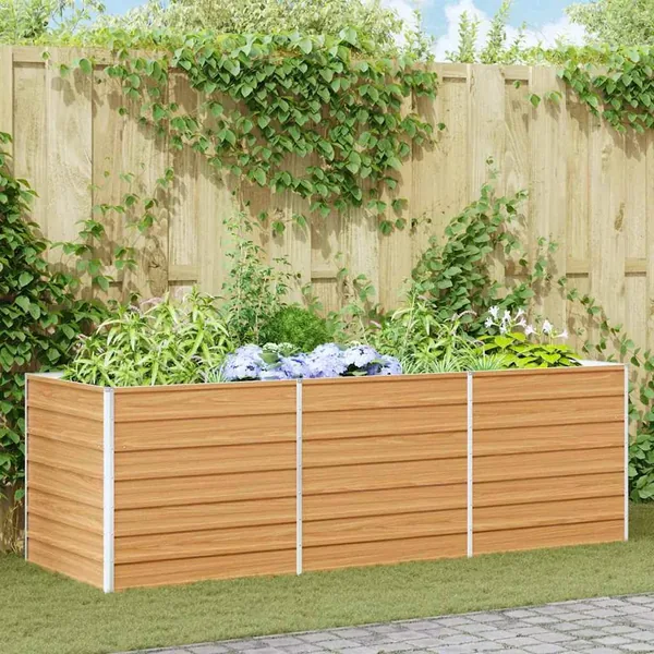Jardinière surélevée Marron Clair 240 x 80 x 77 cm