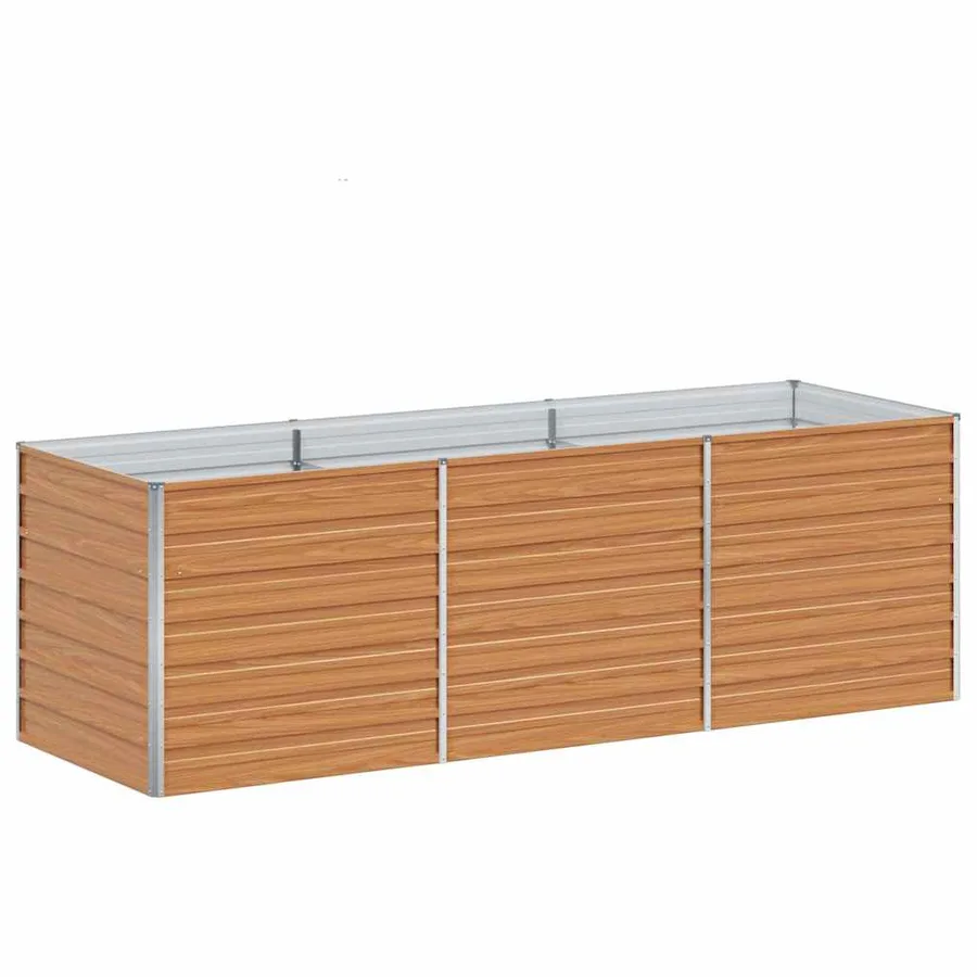 Jardinière surélevée Marron Clair 240 x 80 x 77 cm - 2