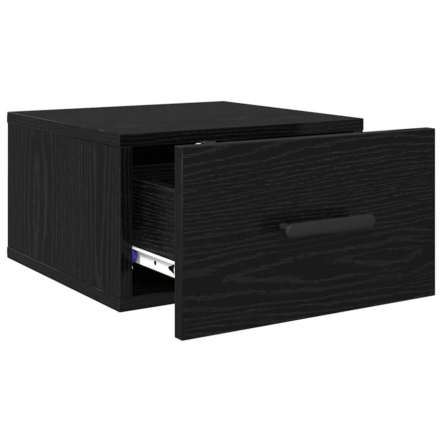 Cabinet de chevet Chêne noir 35 x 35 x 20 cm Bois d'ingénierie - 5