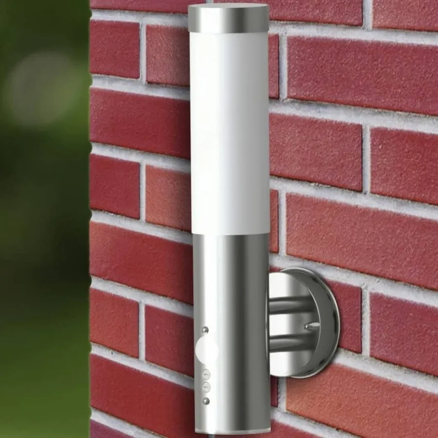 Applique murale extérieure avec capteur de mouvement inox - 5
