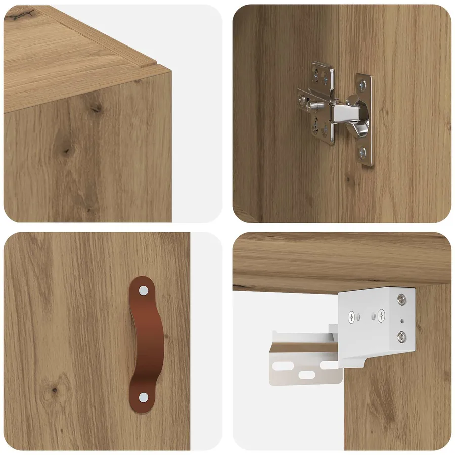 Armoire Murale 2 pcs Chêne artisanal 69,5 x 34 x 90 cm - 10