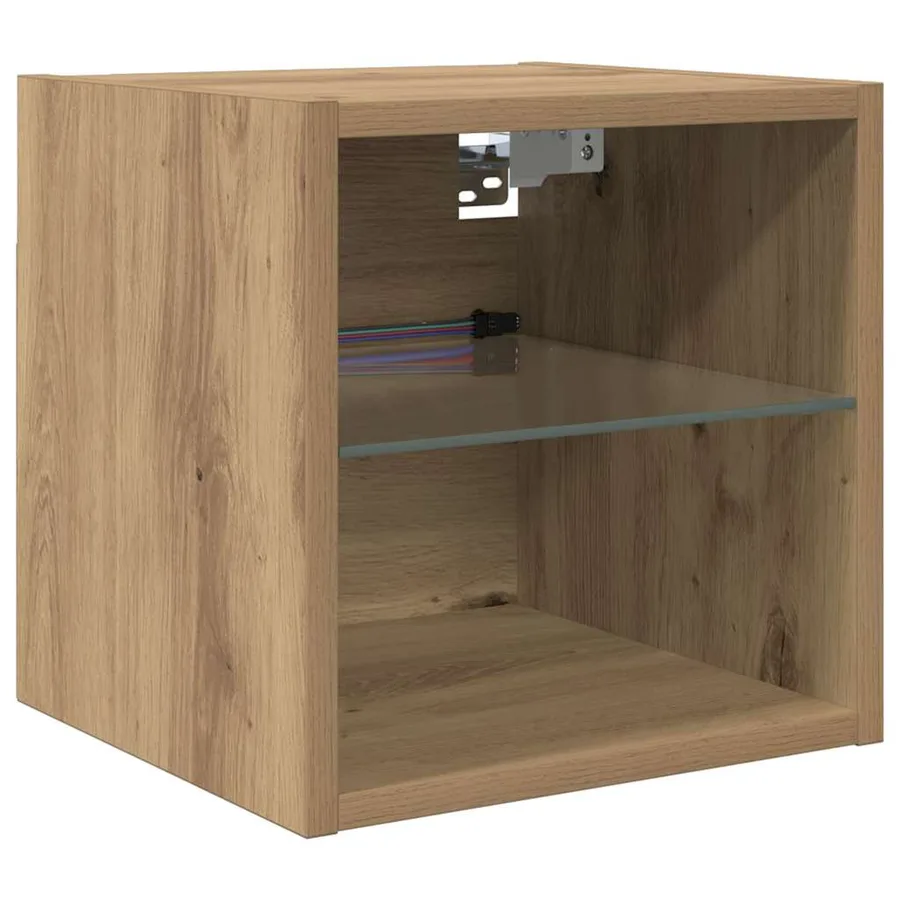 Meubles TV muraux 8 pcs Chêne artisanal Bois d'ingénierie - 7