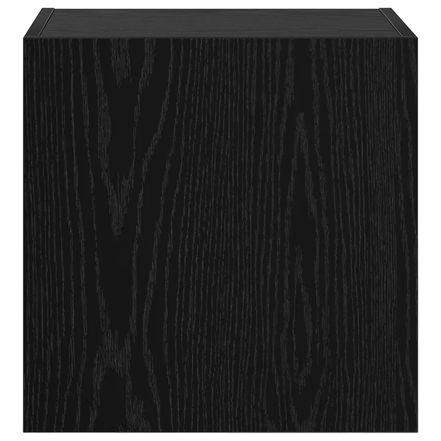 Meuble TV mural Chêne noir 40,5x30x40cm Bois d'ingénierie - 6