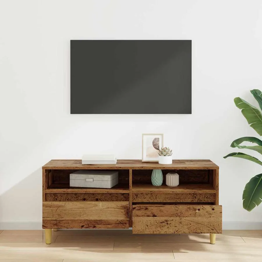 Meuble TV Bois Ancien 100 x 34,5 x 44,5 cm Bois d'ingénierie - 4