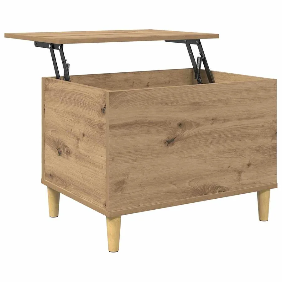 Cabinet de chevet Chêne artisanal 60 x 44,5 x 45 cm - 5