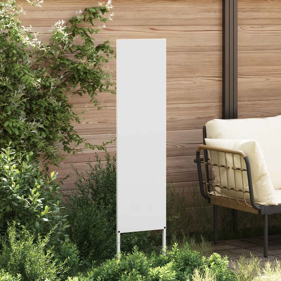 Écran de confidentialité de jardin Fretwork Blanc 32 x 140 cm - 3