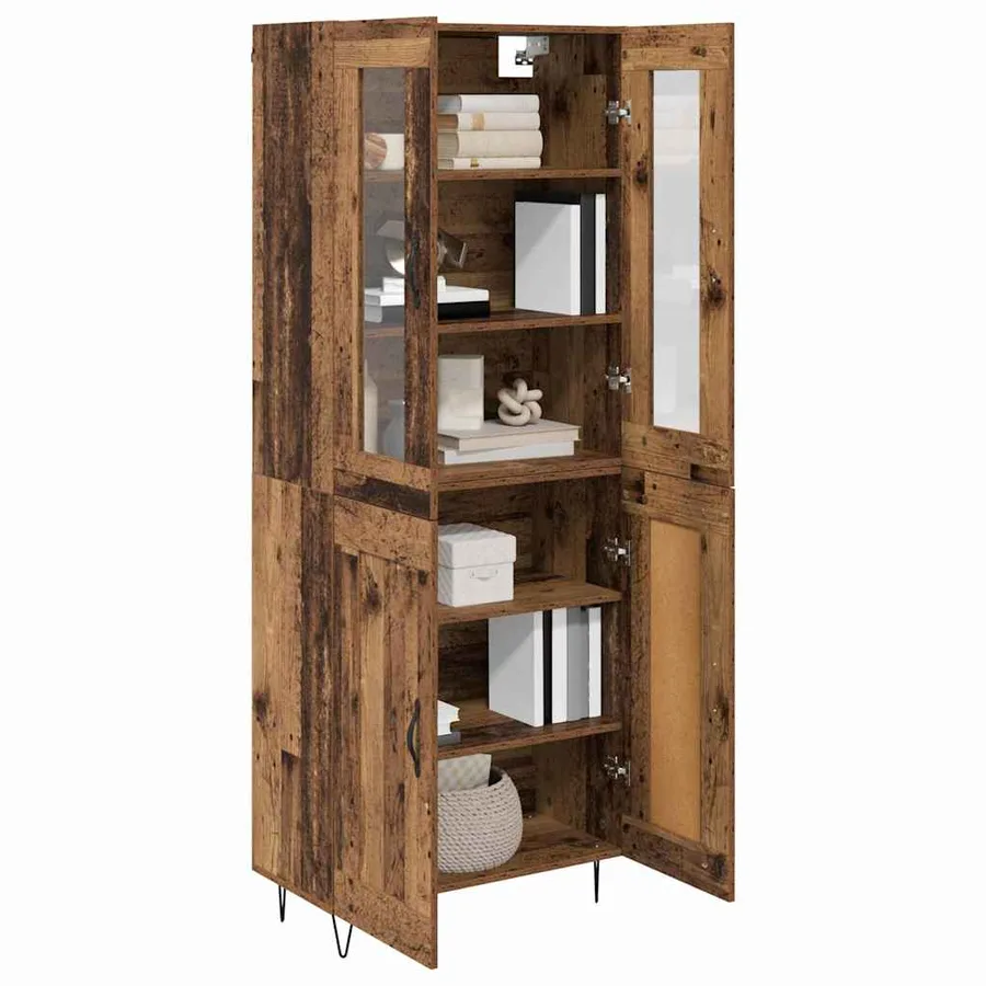 Haut Armoire Bois Ancien 69,5 x 34 x 90 cm Bois d'ingénierie - 3