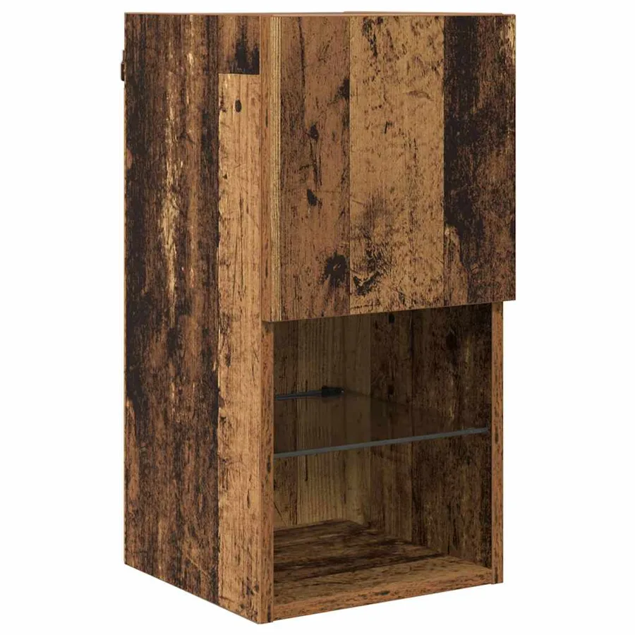Meuble TV mural Bois ancien 30,5 x 30 x 60 cm Bois d'ingénierie - 7
