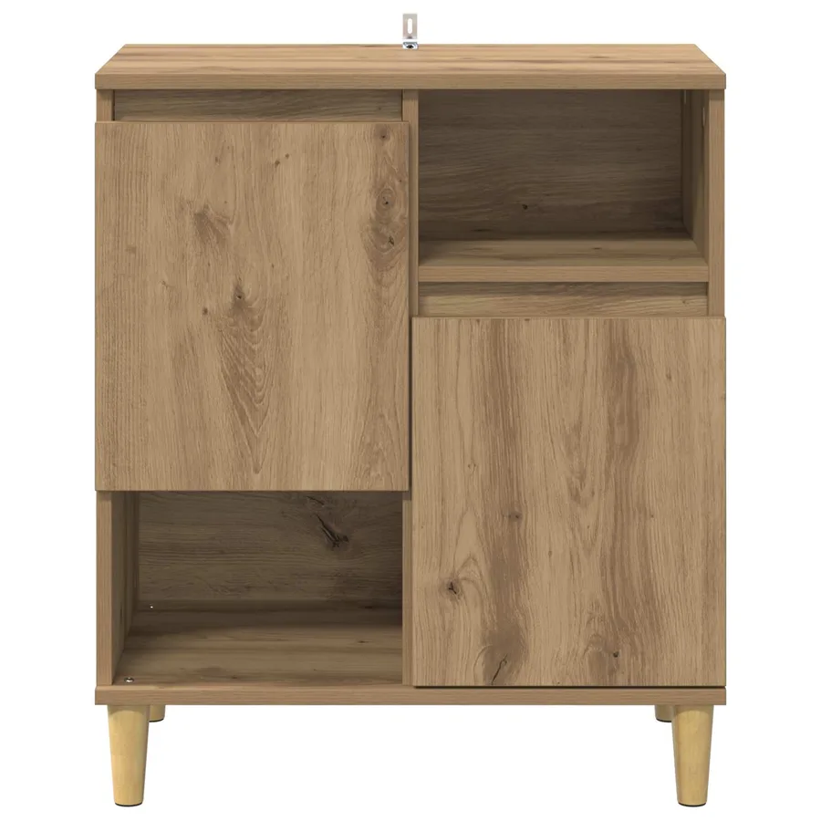 Buffet chêne artisanal 35 x 60 x 70 cm Bois d'ingénierie - 6