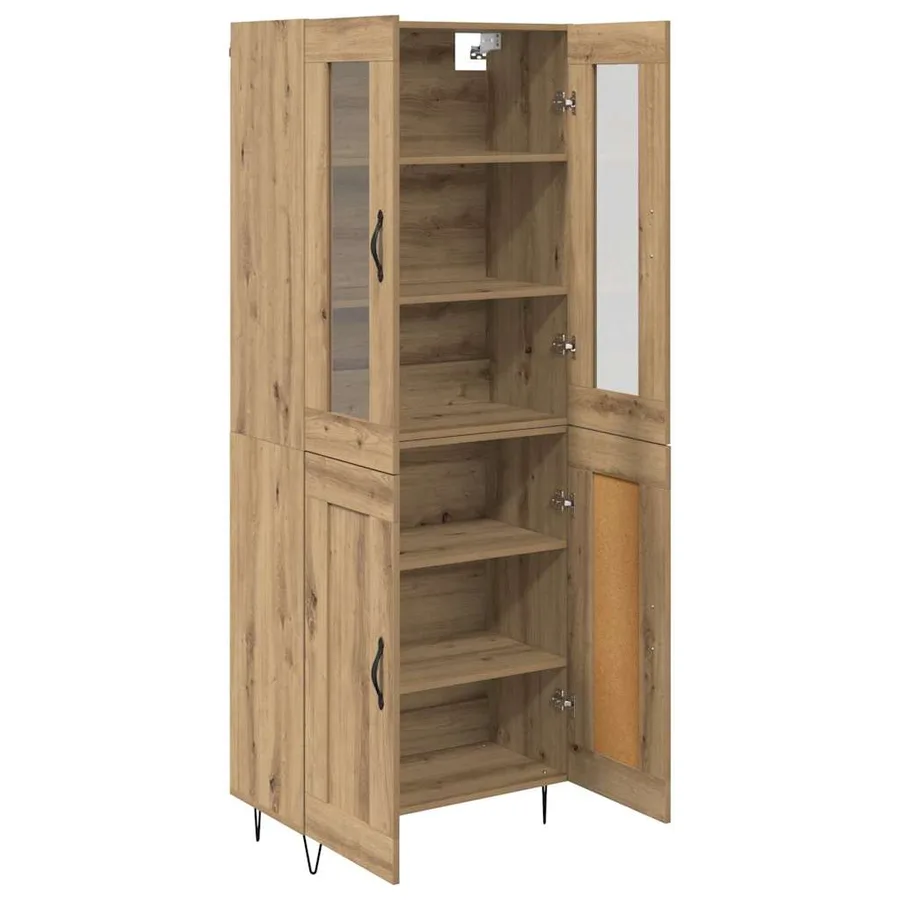 Haut Armoire Chêne artisanal 69,5 x 34 x 90 cm - 5