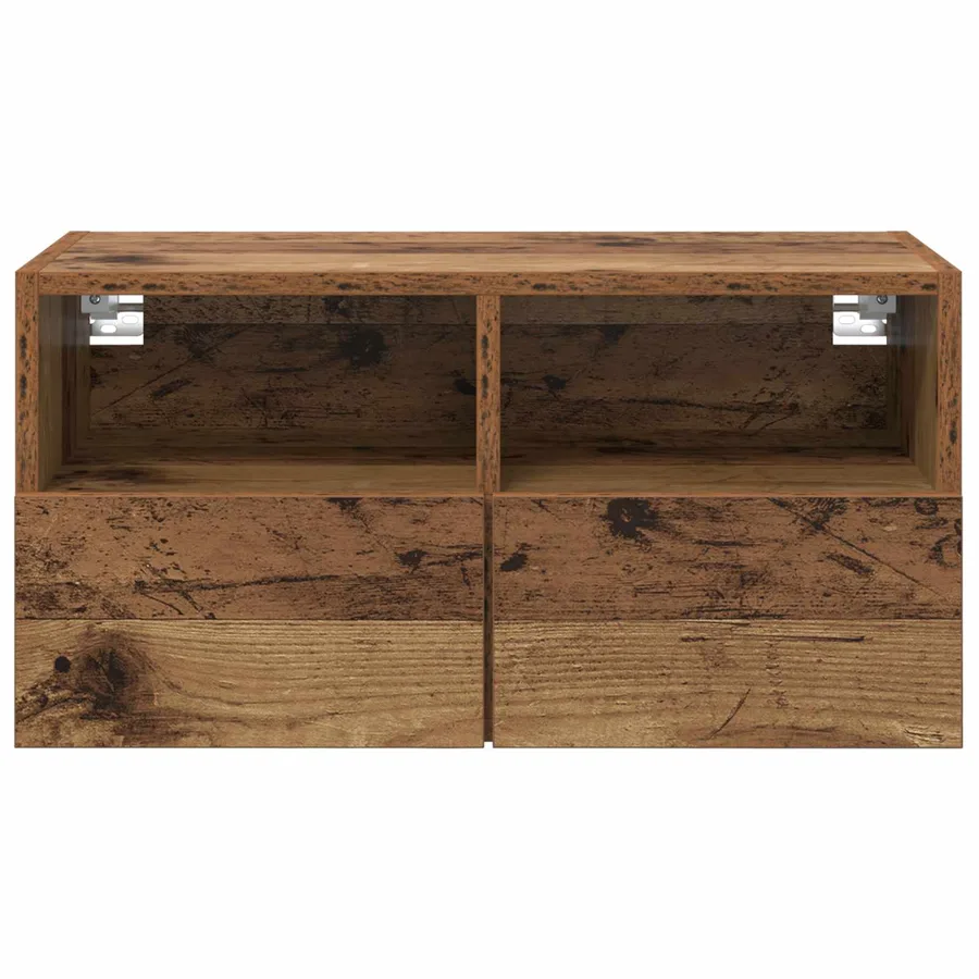 Meubles TV muraux 2 pcs Bois Ancien 60 x 30 x 30 cm - 7