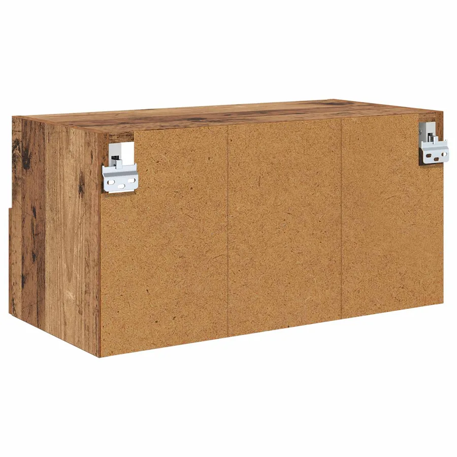 Meubles TV muraux 2 pcs Bois Ancien 60 x 30 x 30 cm - 9