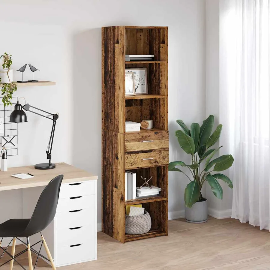 Haut Armoire Bois Ancien 45 x 42,5 x 185 cm Bois d'ingénierie - 4