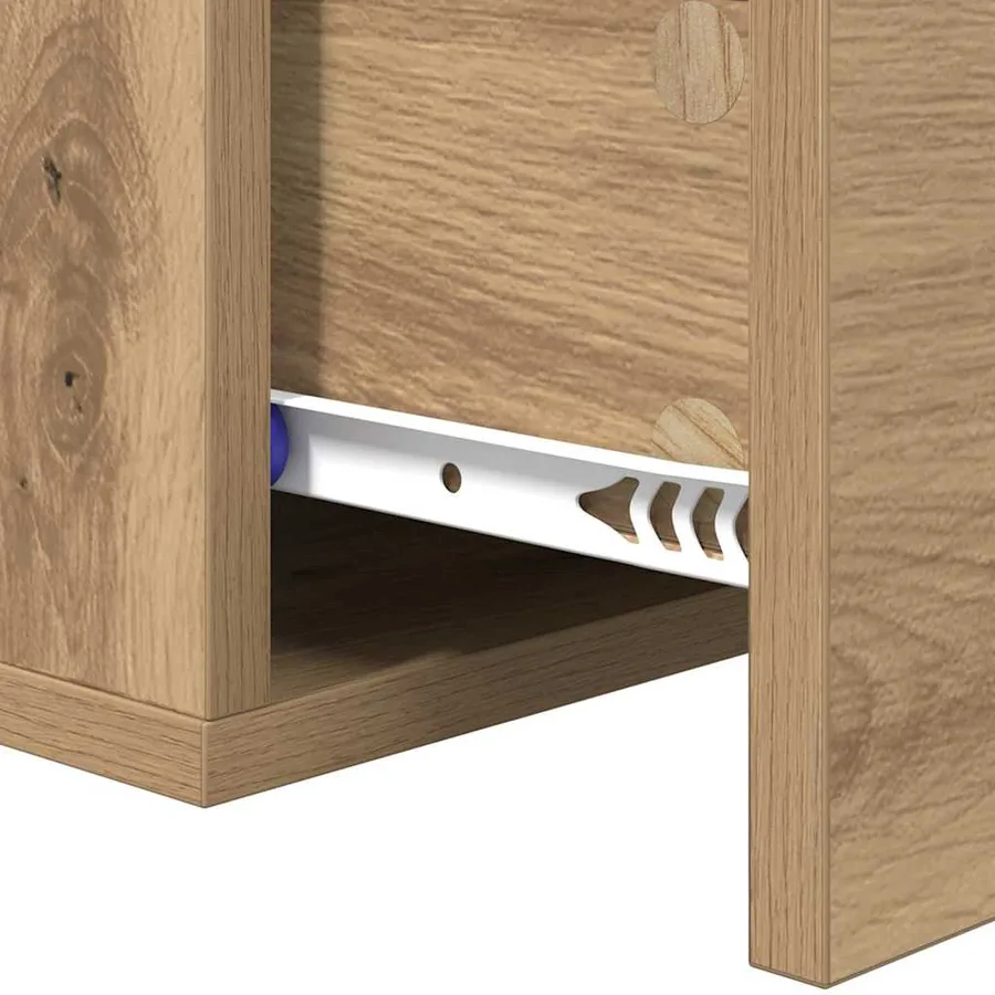 Cabinet de chevet mural 35 x 35 x 20 cm Bois d'ingénierie - 9