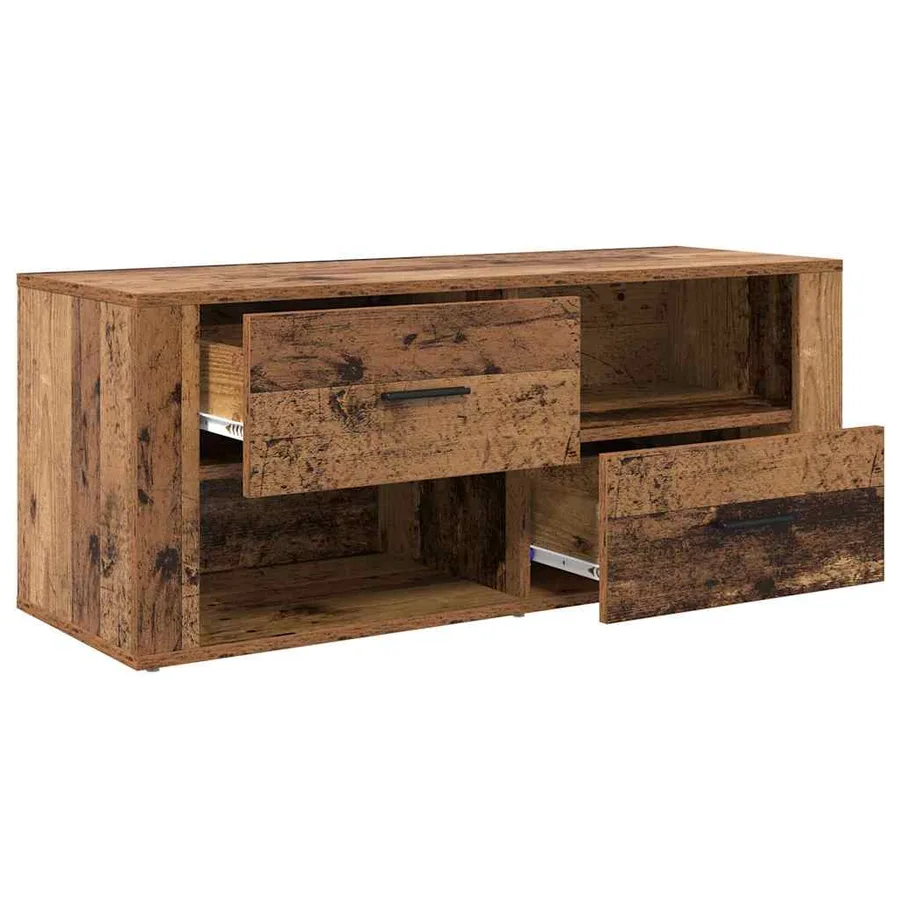 Meuble TV Bois Ancien 100 x 35 x 40 cm Bois d'ingénierie - 5