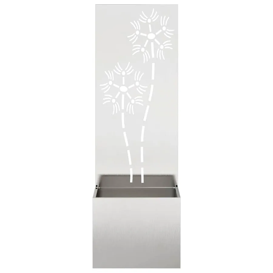 Écran de confidentialité de jardin Floral Argent 50 x 150 cm - 5