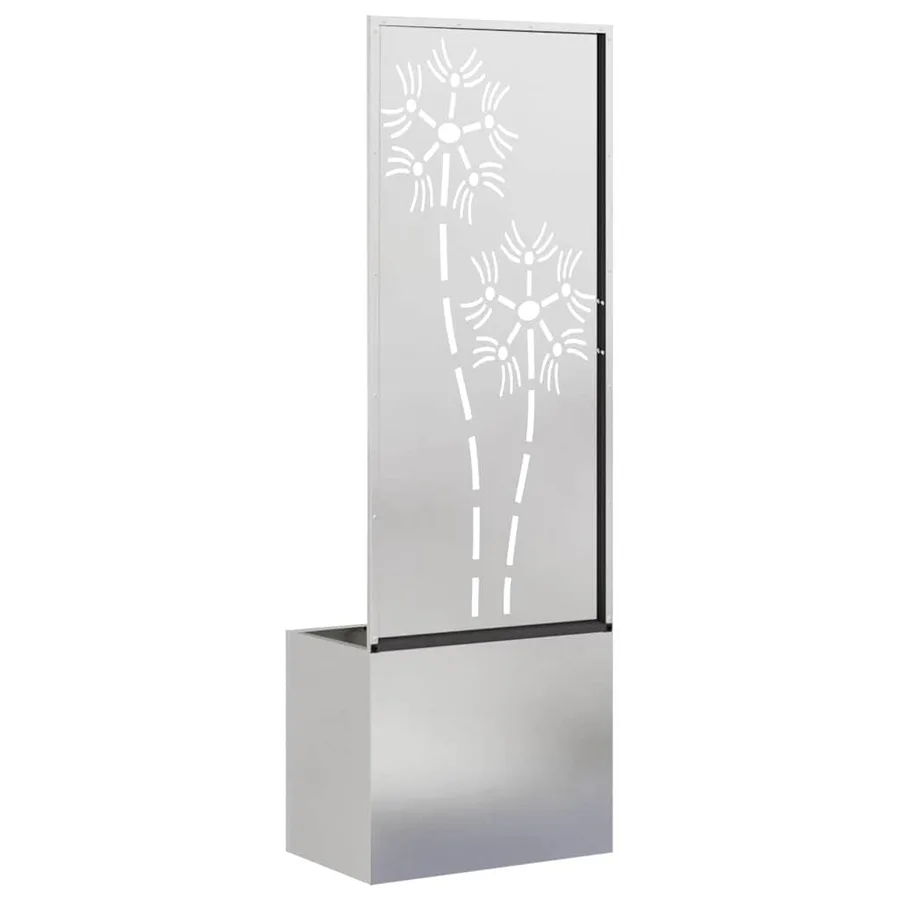 Écran de confidentialité de jardin Floral Argent 50 x 150 cm - 7