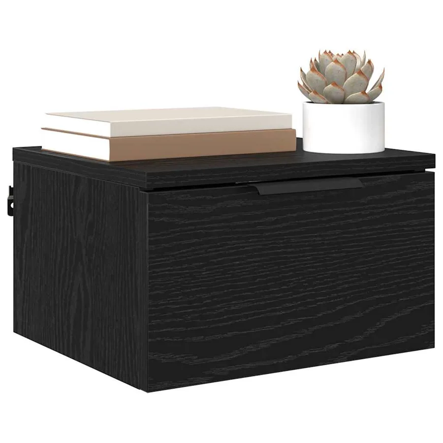 Cabinet de chevet avec tiroir 2 pcs Chêne noir 34 x 30 x 20 cm - 3