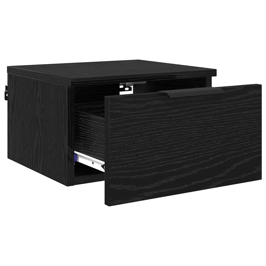 Cabinet de chevet avec tiroir 2 pcs Chêne noir 34 x 30 x 20 cm - 5