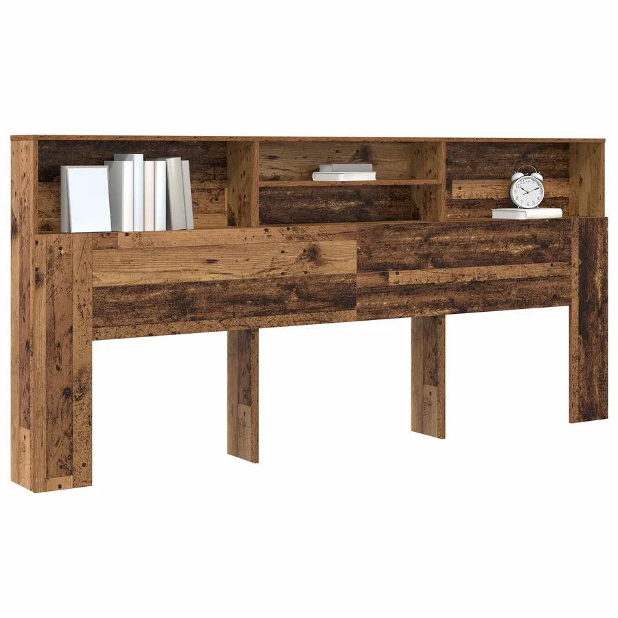 Cabinet de Tête de Lit Bois ancien 220 x 19 x 101,5 cm - 3