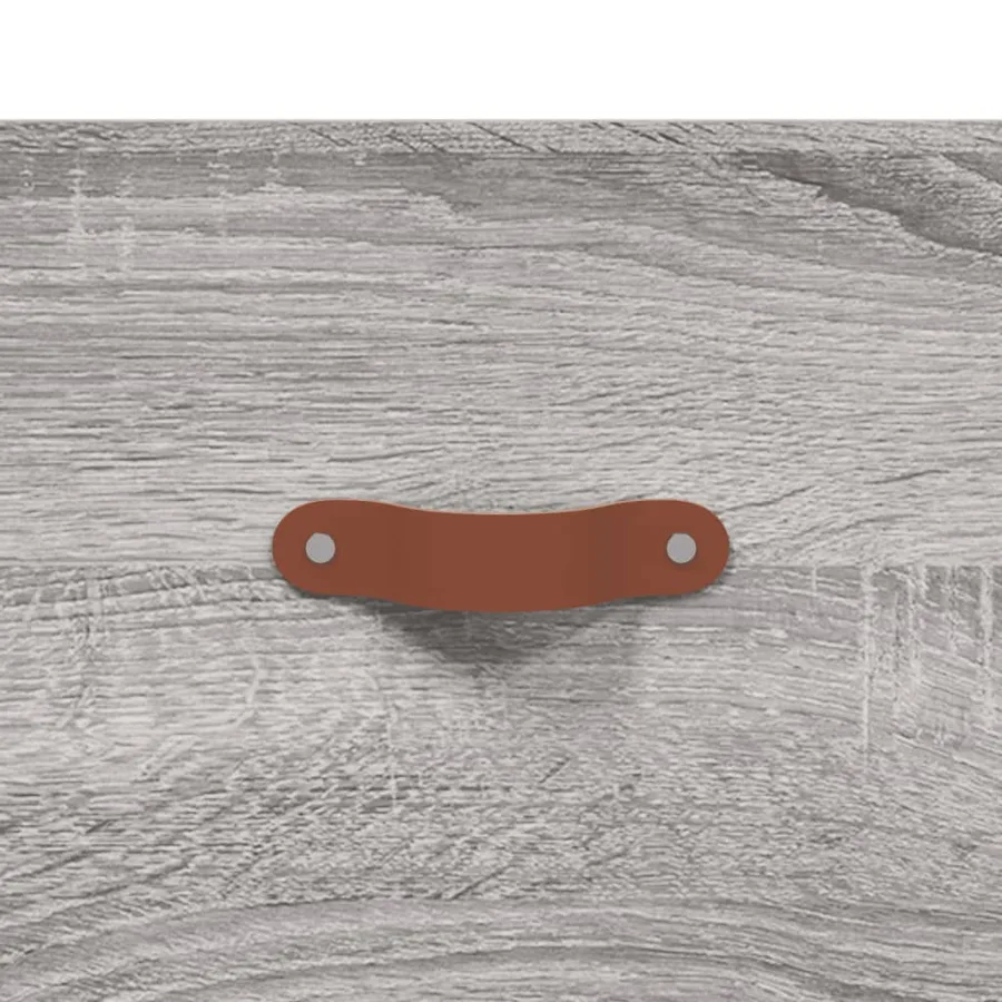 Table de chevet murale sonoma gris 35x35x20 cm - 7