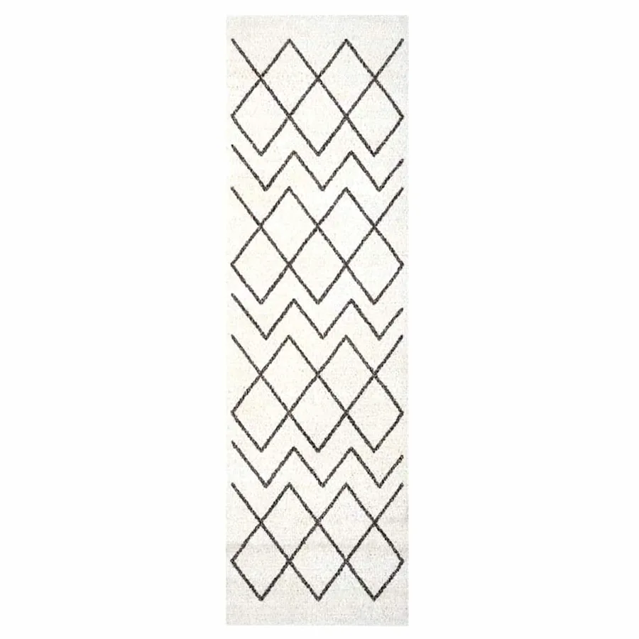 Tapis de Cuisine Blanc 150 x 45 cm Velours - 2