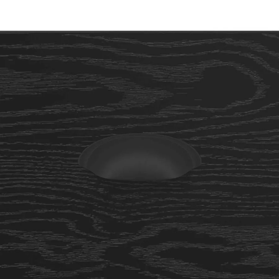 Cabinet de chevet Chêne noir 50 x 50 x 60 cm Bois d'ingénierie - 10