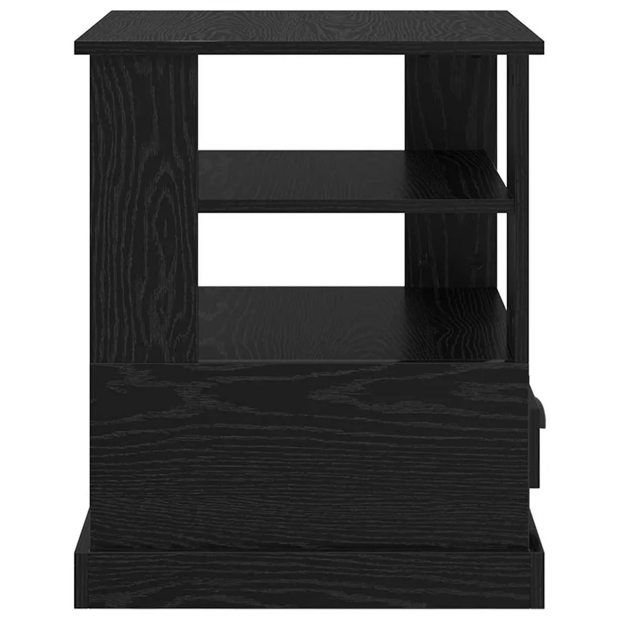 Cabinet de chevet Chêne noir 50 x 50 x 60 cm Bois d'ingénierie - 7