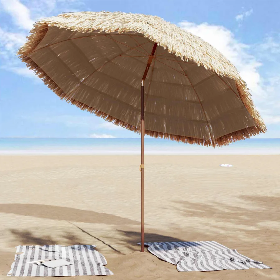 Parasol de jardin Naturel 255 x 255 x 255 cm - 3
