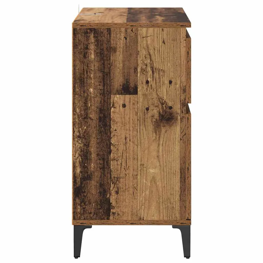 Buffet Bois Ancien 60 x 35 x 70 cm Bois d'ingénierie et fer - 7
