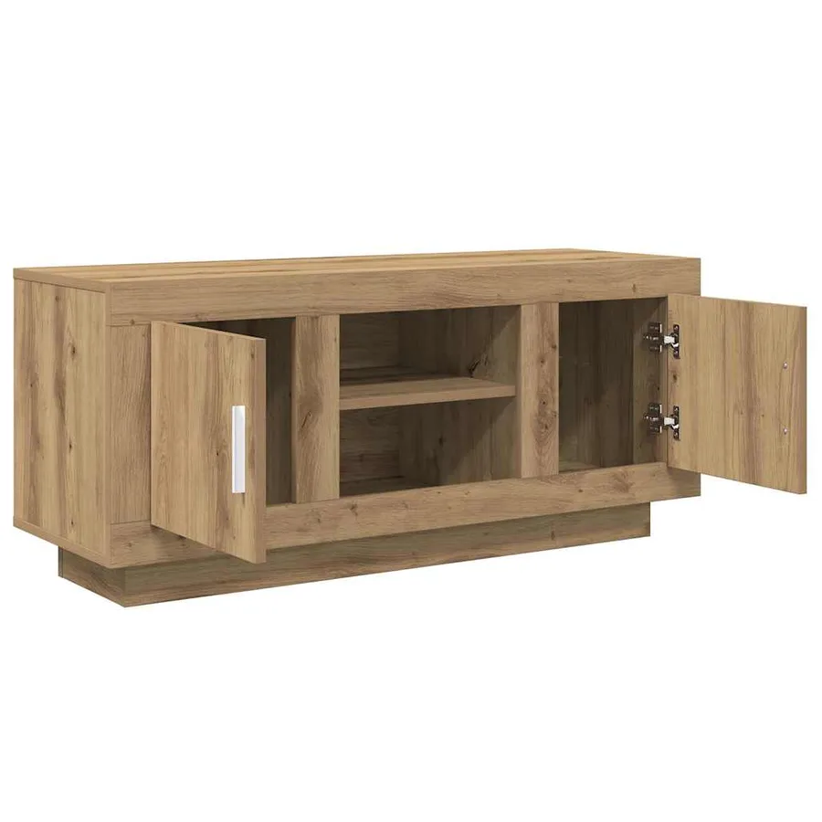 Meuble TV 102 x 35 x 45 cm Chêne artisanal Bois d'ingénierie - 5