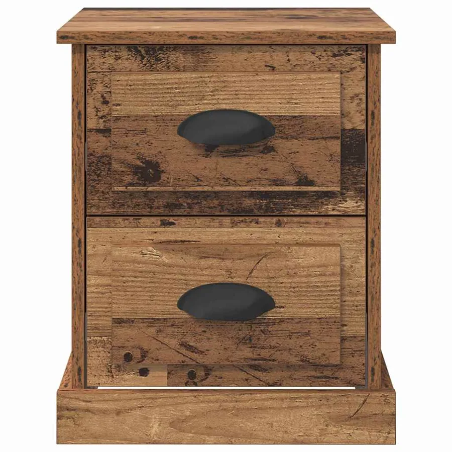 Cabinet de chevet avec tiroir Bois ancien 39 x 39 x 47.5 cm - 6