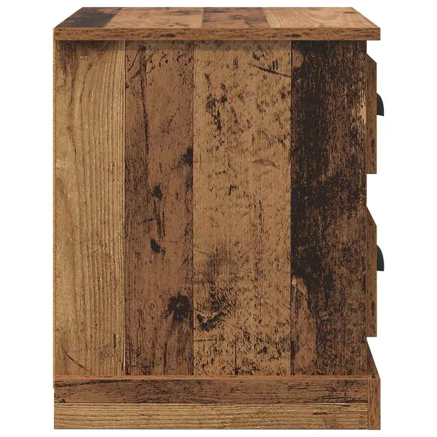 Cabinet de chevet avec tiroir Bois ancien 39 x 39 x 47.5 cm - 7