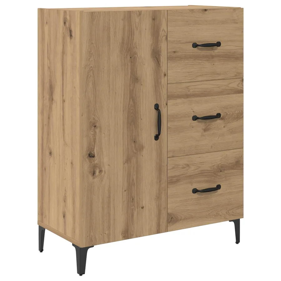 Buffet Chêne artisanal 69,5 x 34 x 90 cm Bois d'ingénierie - 2