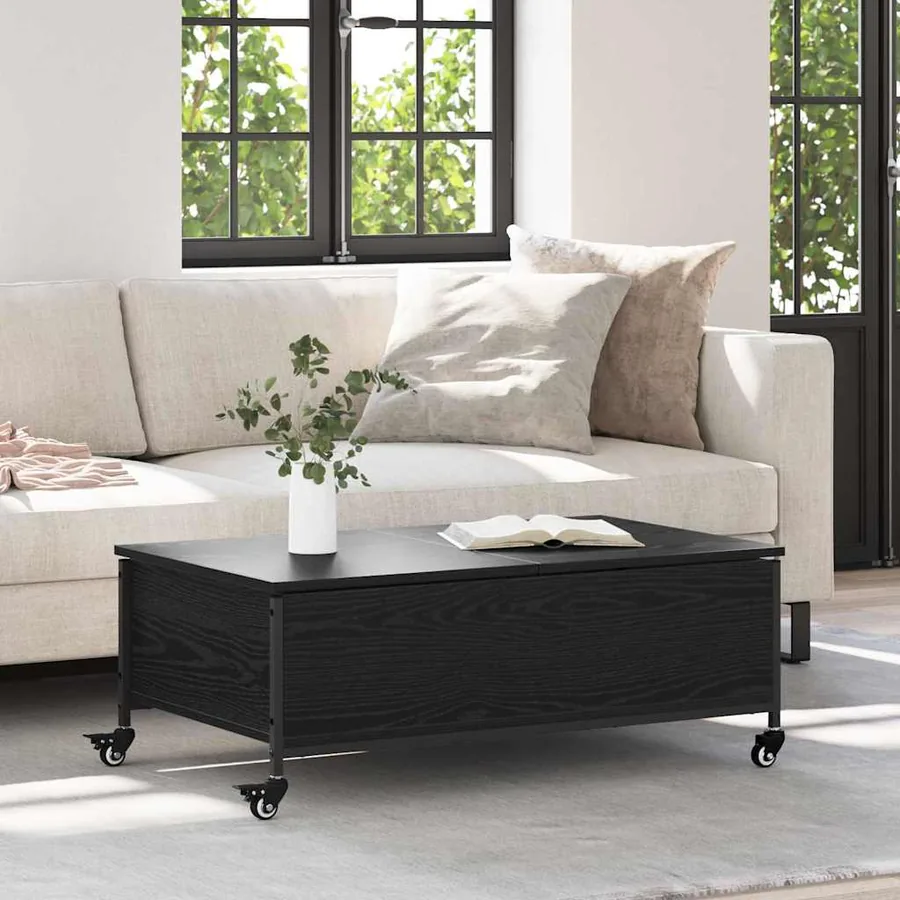 Table basse Chêne noir 91 x 55 x 32 cm Bois d'ingénierie