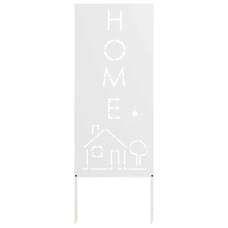 Écran de confidentialité de jardin Fretwork Blanc 50 x 140 cm - 2