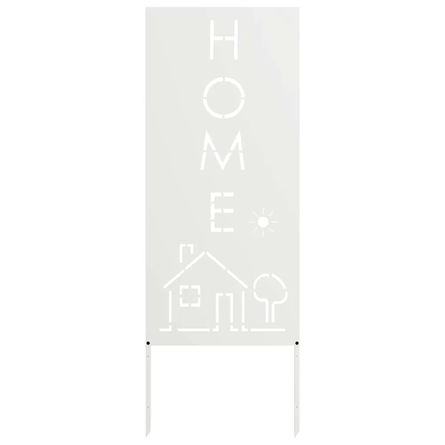 Écran de confidentialité de jardin Fretwork Blanc 50 x 140 cm - 4